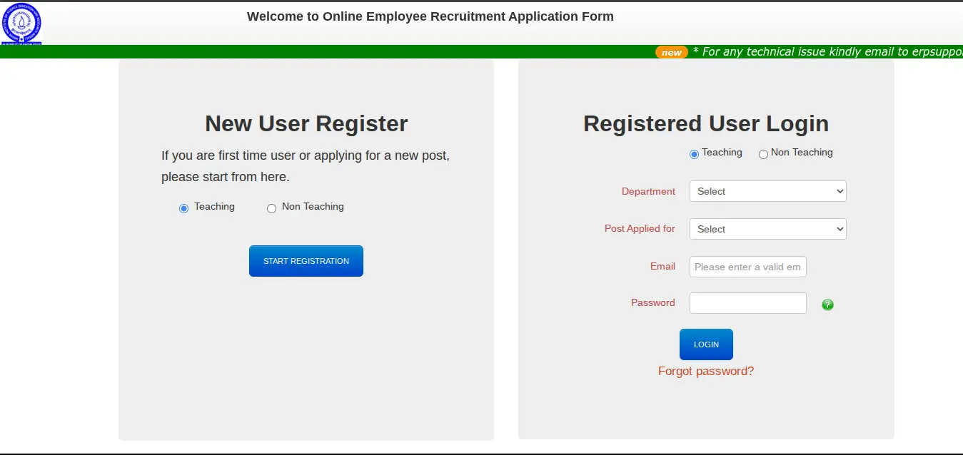 How to apply for IISER Recruitment